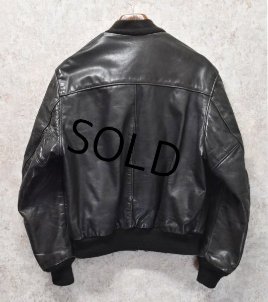 画像4: 90's【ビンテージ】【USA製】【Schott】ショット【TYPE MA-1】オールレザージャケット【AF/127】【サイズUS38】  (4)