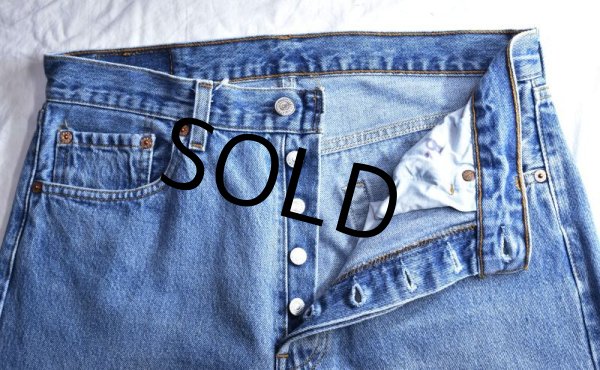 画像5: 【90's】【USA製】【ビンテージ】【LEVI'S】【リーバイス501】501【デニムパンツ】【32x34】  (5)
