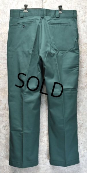 画像4: 80's【デッドストック】【ビンテージ】【タロン42ジップ】【裏地付き】緑【ワークパンツ】【W35程度】  (4)