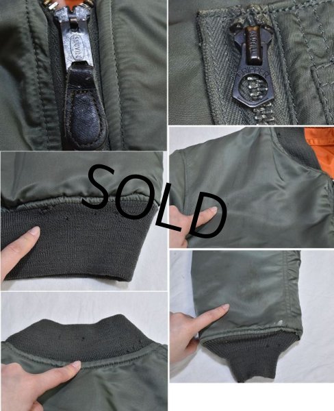 画像3: 60's【ビンテージ】【米軍実物】USAF 【アルファ製造】【MA-1】【8279D】【ALPHA】 【サイズＭ】  (3)