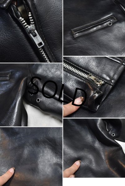画像3: 70's【ビンテージ】【HARLEY DAVIDSON】【ハーレーダビッドソン】【黒】【シングルライダースジャケット】【US40】  (3)