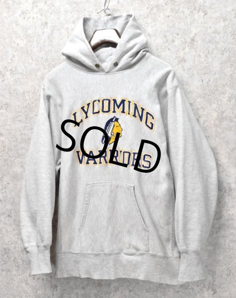 画像4: 80's【USA製】【ビンテージ】【チャンピオン】【Champion】【リバースウィーブパーカー】【LYCOMING WARRIORS】インディアンヘッド【サイズXL】  (4)