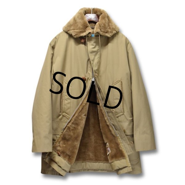 画像1: ~80's【USA製】【ビンテージ】【MIGHTY MAC】【マイティーマック】ラビットフード【裏ボア付きコート】【US46L】  (1)