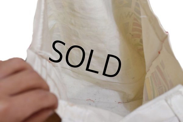 画像2: 【ビンテージ】【WASHINGTON,D.C】【生成り】【国旗プリント】【トートバッグ】  (2)