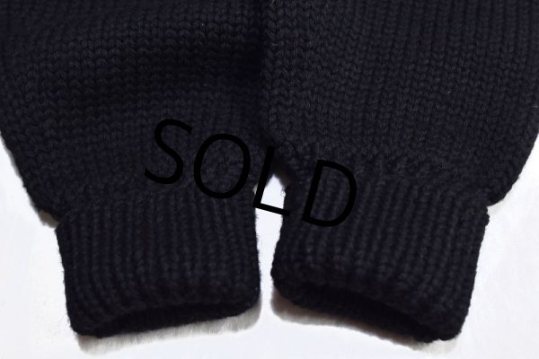 画像3: ~60's【ビンテージ】【THE NIXSON COMPANY】【ザ ニクソン カンパニー】【黒】【ウール】【レタードカーディガン】  (3)