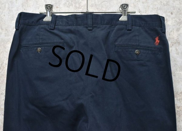 画像6: 【未使用】【Ralph Lauren】ラルフローレン【紺】【ETHAN PANT】【イーサンパンツ】【2タック】【テーパードパンツ】【35ｘ32】  (6)