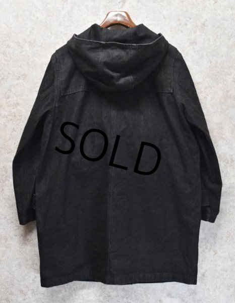 画像4: 90's【ビンテージ】【DENIM & CO.】【デニム&コー】【黒】【トグル付きデニムコート】【デニムダッフルコート】【ライナー付き】【1X】  (4)