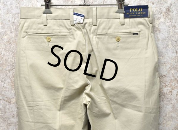画像5: 【デッドストック】POLO RALPH LAUREN【ラルフローレン】オフホワイト【ストレッチクラシックフィット】【チノパンツ】コットンパンツ【32X30】  (5)