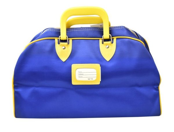 画像6: 50's【デッドストック】【ビンテージ】【Gladding Ranger】【青×黄】【marian colts】【ミニボストンバッグ】【ハンドバッグ】   (6)