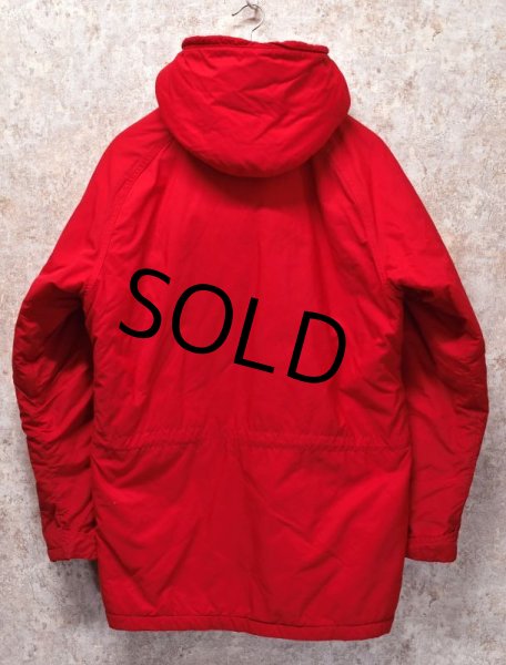 画像3: 80's【USA製】【ビンテージ】【LLビーン】【L.L.bean】【赤】【マウンテンパーカー】【中綿入りジャケット】【サイズL】  (3)