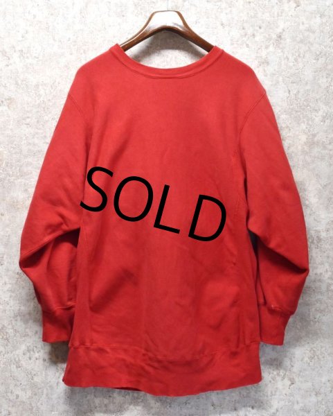 画像3: 80’s【USA製】ビンテージ【Champion】【チャンピオン】【リバースウィーブ】【赤】【ロゴスウェット】【サイズXXL】  (3)