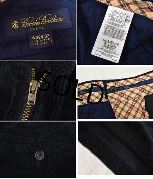 画像2: 【ブルックスブラザーズ】brooksbrothers【黒】ブラック【コーデュロイパンツ】コーデュロイスラックス【32X32】  (2)