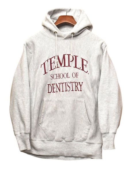 画像1: 90's【USA製】【ビンテージ】【チャンピオン】【Champion】【リバースウィーブ】【パーカー】【TEMPLE SCHOOL OF DENTISTRY】【サイズL】  (1)