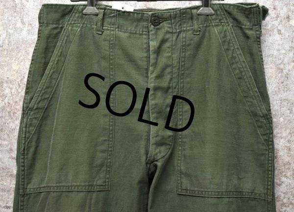 画像6: 【60's】【米軍実物】【ビンテージ】OG107【平ボタン】【サイドアジャスター付き】【ベイカーパンツ】【ユーティリティパンツ】【サイズW33程度】  (6)