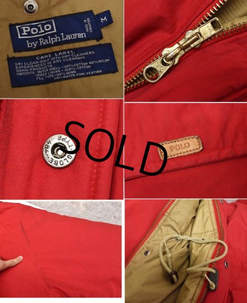 画像2: ビンテージ【Ralph Lauren】【ラルフローレン】【赤】【ダウンジャケット】【サイズM】  (2)