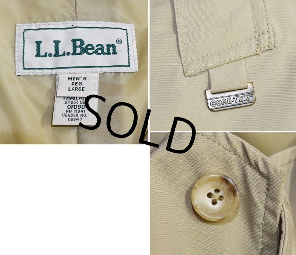 画像2: 90's 【ビンテージ】【ＬＬビーン】【L.L.bean】ゴアテックス【ベージュ】【ロングコート】【サイズL】  (2)