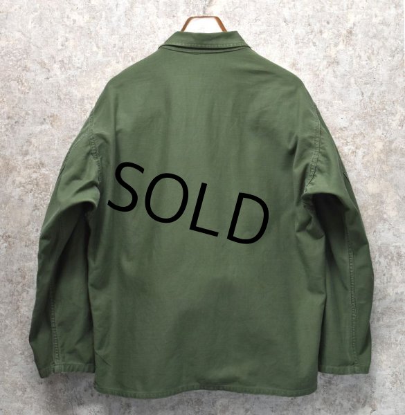 画像3: 【60's】【米軍実物】【ビンテージ】【OG107】平ボタン【ユーティリティシャツ】【サイズL】  (3)