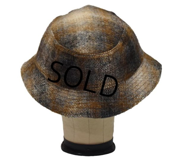 画像6: 90's【USA製】【ビンテージ」 ブローナー【broner】茶色【ウールハット】バケットハット【サイズL】【58cm程度】  (6)