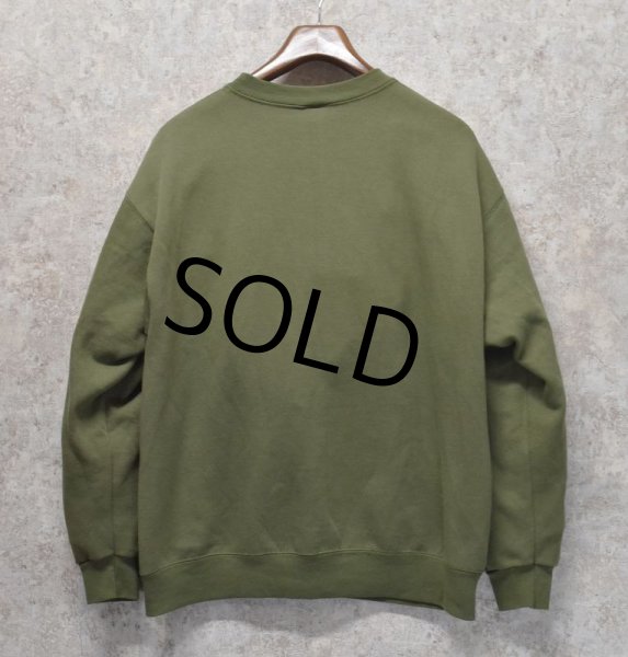 画像3: 【USA製】【ビンテージ】【USMC】【ODカラー】オリーブグリーン【スウェット】【サイズL】  (3)