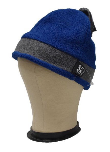 画像2: 90's~【USA製】【CHUCK ROAST】チャックロースト【青×グレー】【フリースキャップ】【サイズM】  (2)