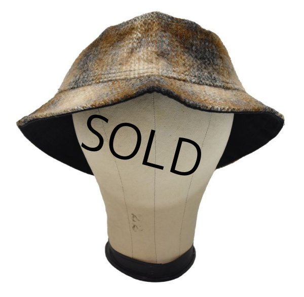 画像5: 90's【USA製】【ビンテージ」 ブローナー【broner】茶色【ウールハット】バケットハット【サイズL】【58cm程度】  (5)