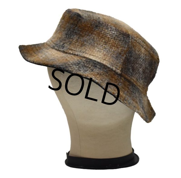 画像4: 90's【USA製】【ビンテージ」 ブローナー【broner】茶色【ウールハット】バケットハット【サイズL】【58cm程度】  (4)