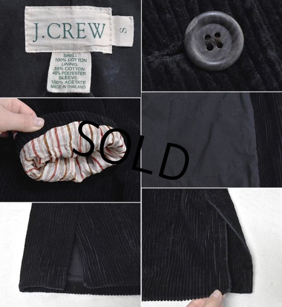 画像2: 90's【Jクルー】【J-crew】【黒】ブラック【コーデュロイジャケット】【レディースS】  (2)