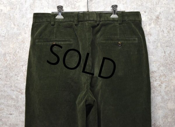 画像5: 【ブルックスブラザーズ】brooksbrothers【緑】【２タックコーデュロイスラックス】コーデュロイパンツ【34X32】  (5)