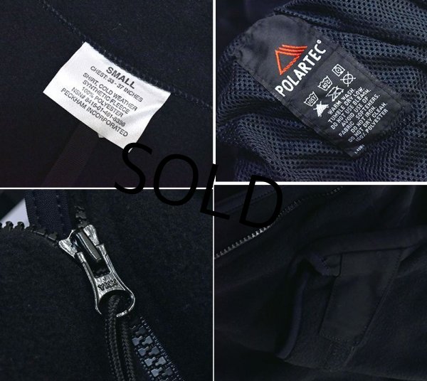 画像2: 程度良好!!【米軍実物】U.S.ARMY【ECWCS】【Gen2】黒【ポーラテック】フリースジャケット【サイズS】  (2)