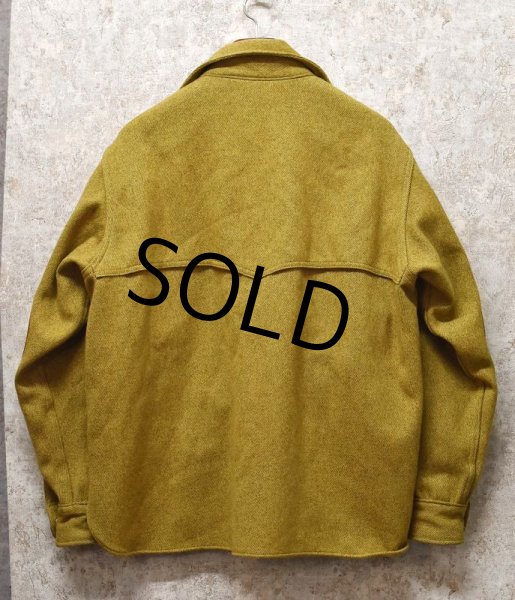 画像3: 【70's~】【ビンテージ】【ウールリッチ】【Woolrich】【茶色×マスタードイエロー】【ウールｘスエード】【シャツジャケット】【サイズ ＸＬ】   (3)