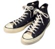 画像1: 【新品未使用】【コンバース】converse【CT70】【黒×黒デニム地切り替え】【チャックテイラー】【ハイカット】【サイズ9】  (1)