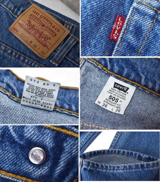 画像3: 【90’s】【カナダ製】【ビンテージ】【LEVI'S】【リーバイス505】505【デニムパンツ】【36x36】  (3)