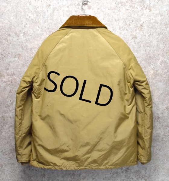 画像4: 【70’s】ビンテージ【ウールリッチ】WOOLRICH【襟コーデュロイ】【ベージュ】【ダウンジャケット】【サイズM】  (4)