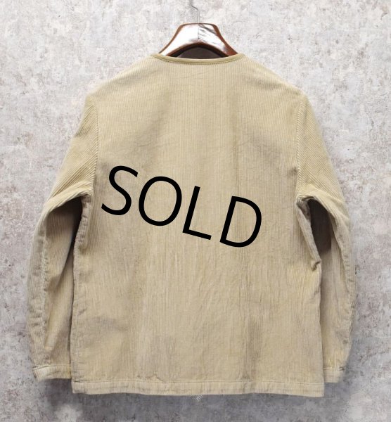 画像3: 【ビンテージ】【ORVIS】 【オービス】【ベージュコーデュロイ】【ノーカラージャケット】レディース古着【レディース12】  (3)