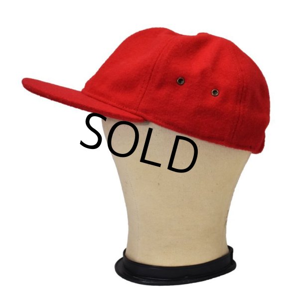 画像4: 【ビンテージ】【JCREW】ジェークルー【赤】【ベースボールキャップ】【サイズS-M】  (4)