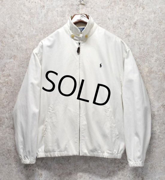 画像5: オールド【ラルフローレン】【POLO RALPH LAUREN】【ホワイト】【ブルゾン】スウィングトップ【サイズＬ】  (5)