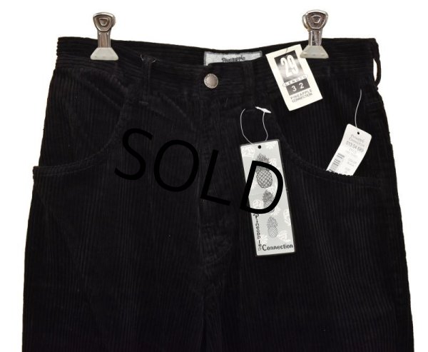 画像5: 【ロシア製】【デッドストック】ビンテージ【PINEAPPLE CONNECTION】パイナップル コネクション【黒】【コーデュロイパンツ】【29×32】  (5)