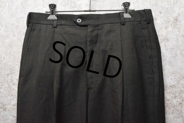 画像6: 【USA製】【ビンテージ】【MARK SHALE】【マーク・シャーレ】【ブラウン】千鳥格子【 2タックパンツ】【サイズ31】  (6)