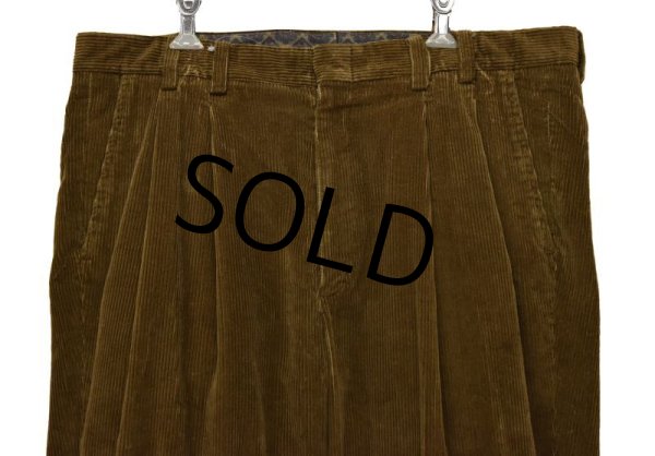 画像5: ビンテージ【Eddie Bauer】【エディーバウアー】【ブラウン】【２タック】【コーデュロイパンツ】【黒タグ】【W36】  (5)