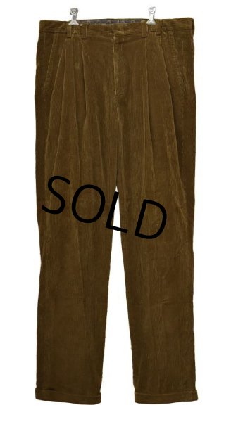 画像2: ビンテージ【Eddie Bauer】【エディーバウアー】【ブラウン】【２タック】【コーデュロイパンツ】【黒タグ】【W36】  (2)