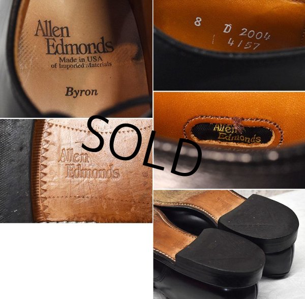 画像2: 【USA製】【アレンエドモンズ】【Allen Edmonds】【Byron】黒 ブラック【ストレートチップ】【8D】【26cm程度】  (2)