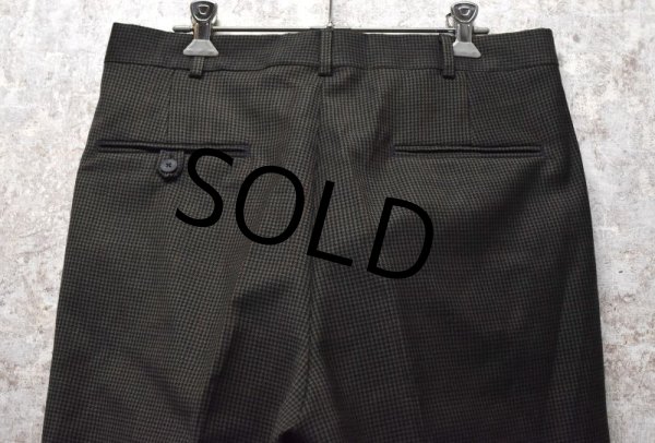 画像7: 【USA製】【ビンテージ】【MARK SHALE】【マーク・シャーレ】【ブラウン】千鳥格子【 2タックパンツ】【サイズ31】  (7)