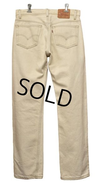 画像5: 90's【USA製】【ビンテージ】【LEVI'S】【リーバイス５０１】501【デニムパンツ】【クリーム】【33x30】  (5)