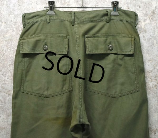 画像6: 【60's】【米軍実物】【ビンテージ】OG107【ベイカーパンツ】UFOボタン【ユーティリティパンツ】【Ｗ３４程度】  (6)