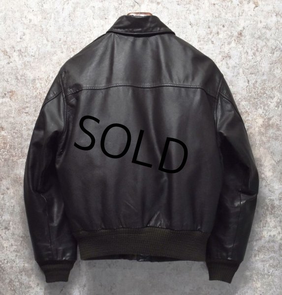 画像3: 【USA製】ビンテージ【AVIREX】アヴィレックス【ブラウン】【A-2】【レザージャケット】【US38】  (3)