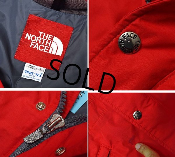画像2: 90’s~【ビンテージ】USA製【The north face】【ザ ノースフェイス】【赤ｘグレー】【ゴアテックスジャケット】【サイズＸＬ】  (2)