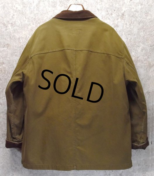 画像3: 【Jクルー】【J-crew】【ブラウン】【襟コーデュロイ】【取り外し可能】【ライナー付き】ハンティングジャケット【コットンジャケット 】【サイズXL】  (3)