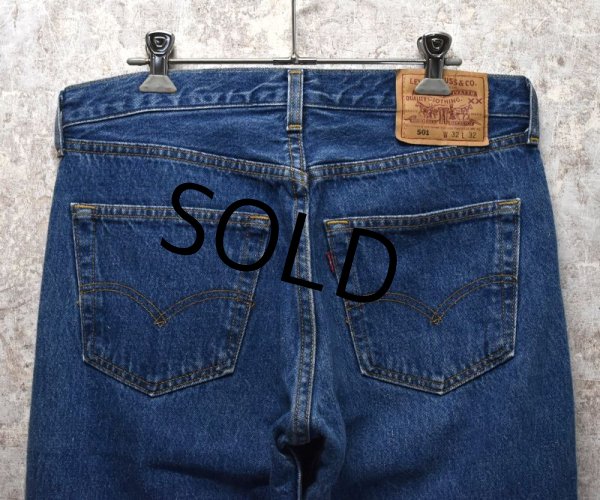 画像5: 90's【USA製】【ビンテージ】【LEVI'S】【リーバイス５０１】501【デニムパンツ】【32ｘ32】  (5)