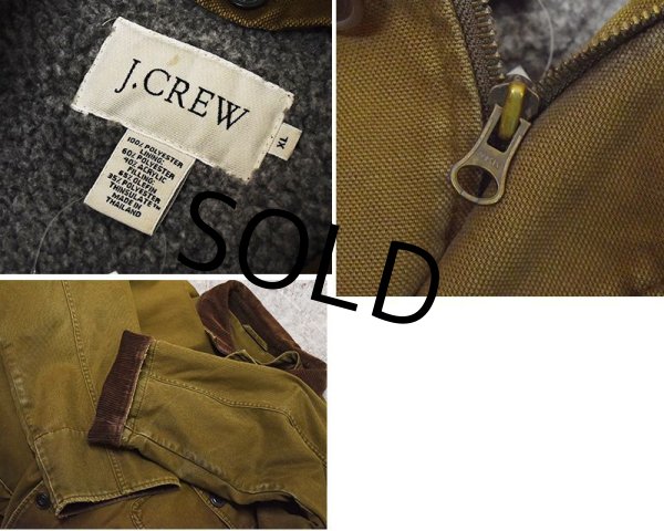 画像2: 【Jクルー】【J-crew】【ブラウン】【襟コーデュロイ】【取り外し可能】【ライナー付き】ハンティングジャケット【コットンジャケット 】【サイズXL】  (2)