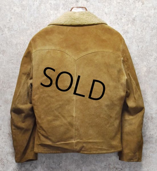 画像4: 60’ｓ【ビンテージ】Go-o-Kay【ベージュ】スエード【裏ボア】【スエードジャケット】  (4)